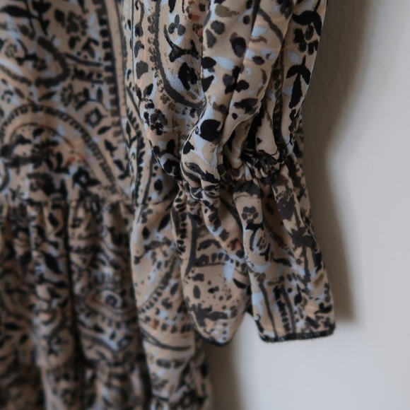 OPT Paisley Print Tiered Prairie Midi Dress - Picture 6 of 11